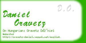 daniel oravetz business card
